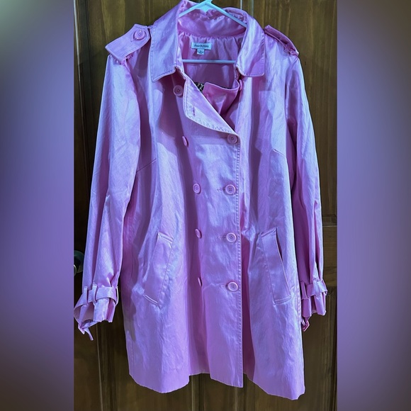Joan Rivers Jackets & Coats Joan Rivers Xl Pink Rain Coat Poshmark